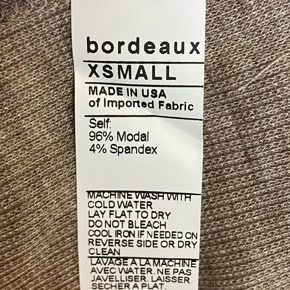 Anthropologie Bordeaux oversized ribbed tee - Picture 5 of 5